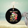 grinch santa claus christmas they hate us because they aint us pittsburgh steelers ornament Circle
