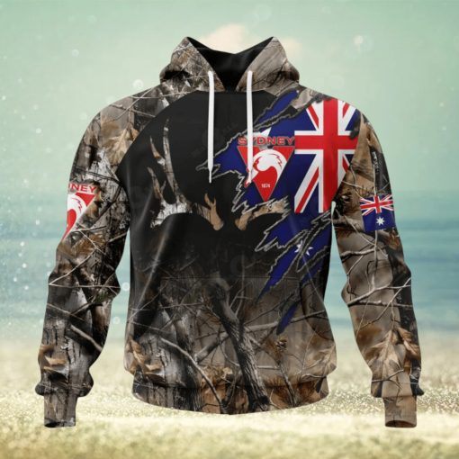 hot personalized afl sydney swans special camo realtree hunting hoodie sweatshirt