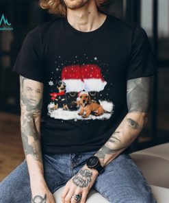 official dachshunds and santa claus christmas snow t shirt Every shirt den dai dien