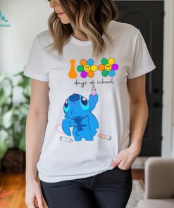 100 Days Of School Stitch Drawing Shirt