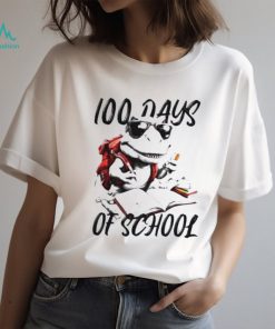 100 Days Of School T Rex With Glasses Shirt