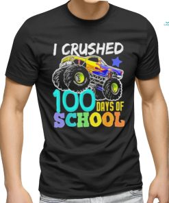 100 Days of School Monster Truck 100th Days of School Boys 2024 T Shirt