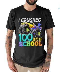 100 Days of School Monster Truck 100th Days of School Boys 2024 T Shirt