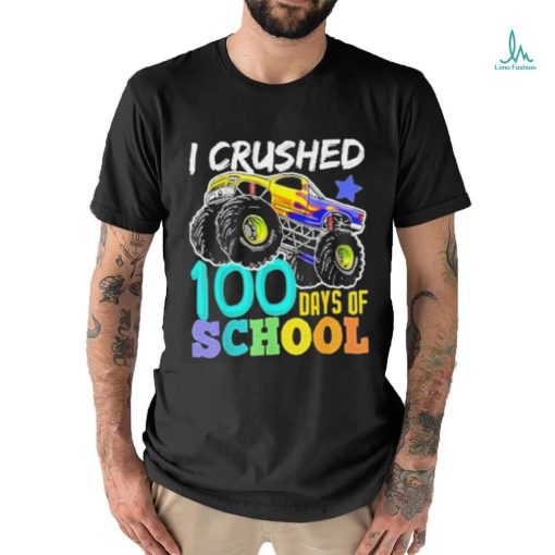 100 Days of School Monster Truck 100th Days of School Boys 2024 T Shirt