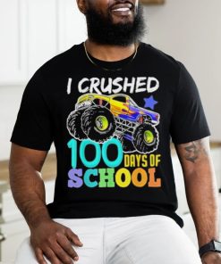 100 Days of School Monster Truck 100th Days of School Boys 2024 T Shirt