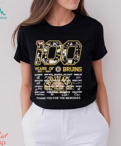 100 Years Of Boston Bruins 1924 2024 Thank You For The Memories Signatures Players T shirt For Fans, hoodie, sweater, long sleeve and tank top 100 Years Of Boston Bruins 1924 2024 Thank You For The Memories Signatures Players T shirt For Fans