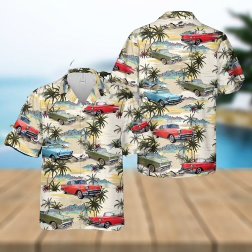 1957 Chevrolet Bel Air Convertible Aloha Hawaiian Shirt