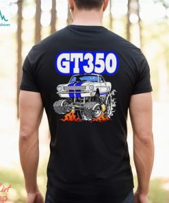 1965 1966 Shelby Gt350 Mustang Classic Cartoon Muscle Car Full Color Design T Shirt