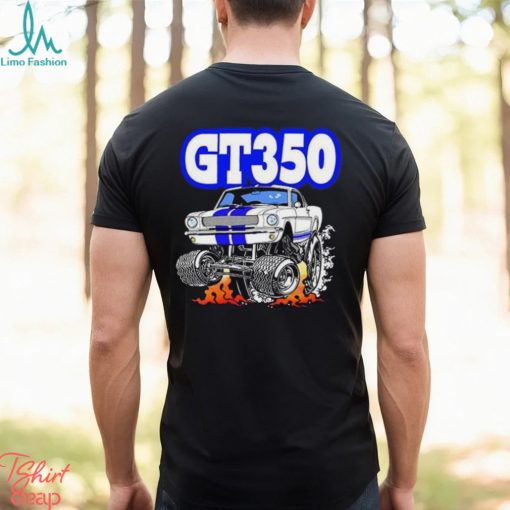 1965 1966 Shelby Gt350 Mustang Classic Cartoon Muscle Car Full Color Design T Shirt