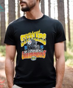 1995 NFL Super Bowl Champions Pittsburgh Steelers T Shirt in Black shirt