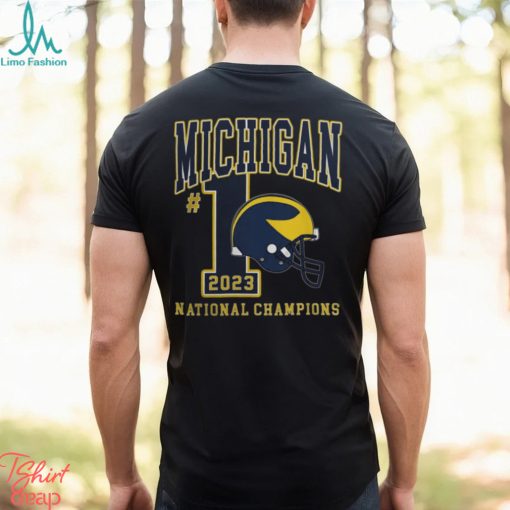 2023 24 College Football National Champions Michigan Wolverines #1 T Shirt