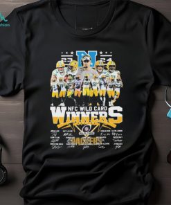 2023 24 NFC Wild Card Winners Green Bay Packers Team signatures shirt
