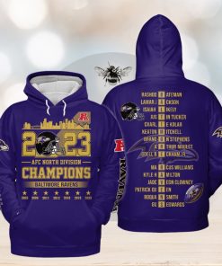 2023 AFC North Division Champions Baltimore Ravens Hoodie T Shirt