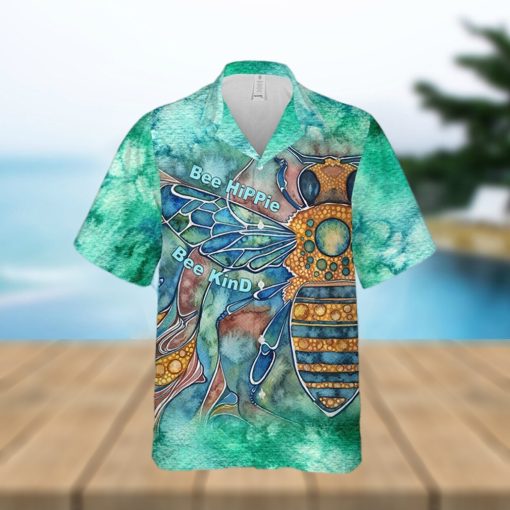 2023 Bee Hippie Kindness Theme Full Print Party Hawaiian Shirt