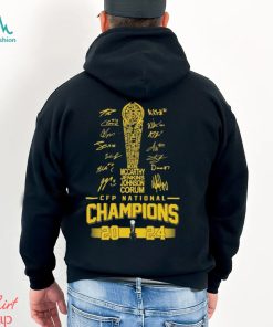 2023 CFP Trophy Michigan Wolverines National Champions Signatures Shirt