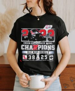 2023 Chick fil A Peach Bowl Champions Ole Miss Rebels 38 25 Penn State shirt