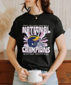 2023 College Football National Champions Michigan Wolverines Helmet T Shirt