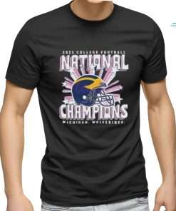 2023 College Football National Champions Michigan Wolverines Helmet T Shirt