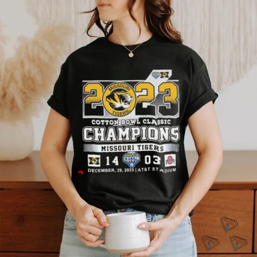 2023 Cotton Bowl Classic Missouri Tigers Champions 14 03 OSU shirt