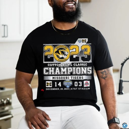 2023 Cotton Bowl Classic Missouri Tigers Champions 14 03 OSU shirt