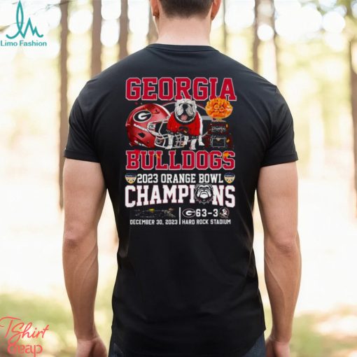 2023 Orange Bowl Champions Georgia Bulldogs 63 – 03 Florida State Seminoles December 30 2023 Hard Rock Stadium T Shirt