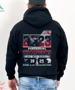 2023 Peach Bowl Champions Ole Miss Rebels 38 – 25 Penn State Nittany Lions December 30 2023 Mercedes Benz Stadium T Shirt