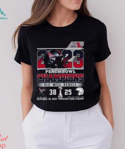 2023 Peach Bowl Champions Ole Miss Rebels 38 – 25 Penn State Nittany Lions December 30 2023 Mercedes Benz Stadium T Shirt
