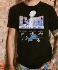 2023 Super Bowl LVIII Detroit Lions Signatures Logo Shirt