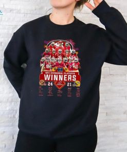 2023 – 2024 NFC Division Playoffs Winner San Francisco 49ers 24 – 21 Green Bay Packers Signatures t shirt