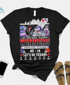 2024 AFC Wild Card Playoffs Winners Houston Texans let’s go Texans shirt