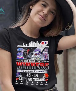 2024 AFC Wild Card Playoffs Winners Houston Texans let’s go Texans shirt