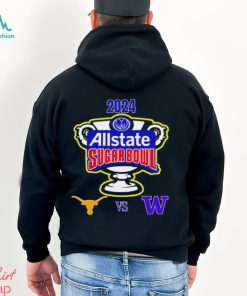 2024 Allstate Sugar Bowl Texas Longhorns vs. Washington Huskies matchup logo shirt