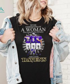 2024 Baltimore Ravens never underestimate a woman who understands football and loves Ravens shirt