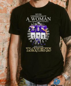 2024 Baltimore Ravens never underestimate a woman who understands football and loves Ravens shirt