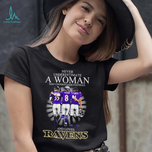 2024 Baltimore Ravens never underestimate a woman who understands football and loves Ravens shirt
