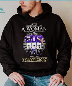 2024 Baltimore Ravens never underestimate a woman who understands football and loves Ravens shirt