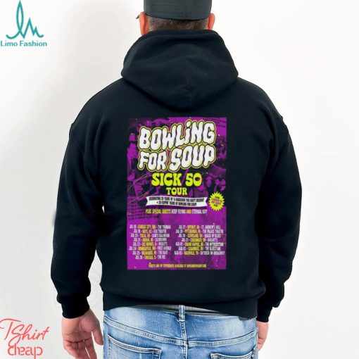 2024 Bowling For Soup Sick 50 Tour Poster t shirt