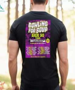 2024 Bowling For Soup Sick 50 Tour Poster t shirt