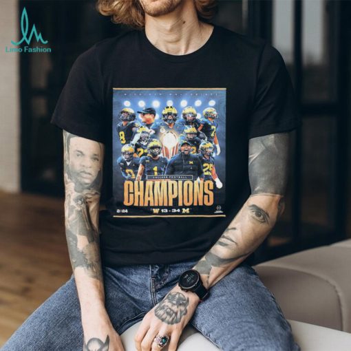 2024 CFP National Champions Are The Michigan Wolverines Football Shirt
