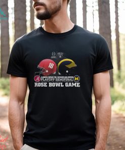 2024 CFP Rose Bowl Game Michigan Wolverines Vs Alabama Crimson Tide Shirt