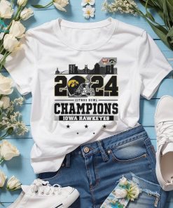 2024 Citrus Bowl Champions Iowa Hawkeyes City Helmet And Logo T Shirt