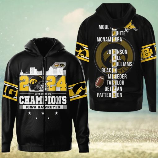 2024 Citrus Bowl Champions Iowa Hawkeyes Hoodie T Shirt