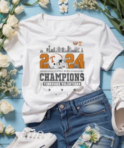 2024 Citrus Bowl Champions Tennessee Volunteers Helmet And Logo T Shirt