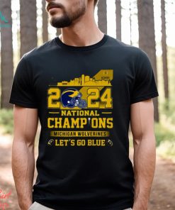 2024 College Football National Champions Michigan Wolverines Let’s go Blue Shirt