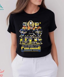 2024 College Football Playoff Michigan Wolverines National Champions Signatures Shirt