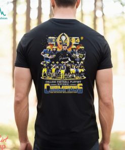 2024 College Football Playoff Michigan Wolverines National Champions Signatures Shirt