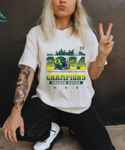 2024 Fiesta Bowl Champions Oregon Ducks City Helmet And Logo T Shirt