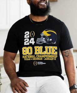 2024 Go Blue National Championship Texas vs Michigan Rose Bowl Shirt