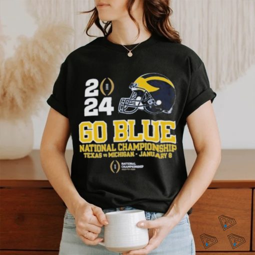 2024 Go Blue National Championship Texas vs Michigan Rose Bowl Shirt