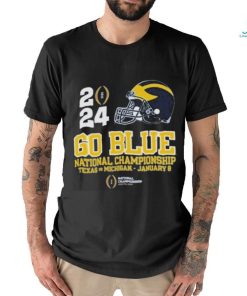 2024 Go Blue National Championship Texas vs Michigan Rose Bowl Shirt